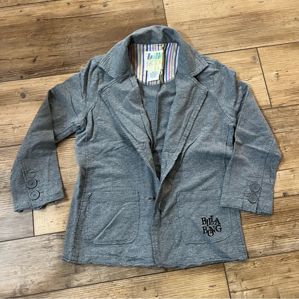 Billabong Charcoal Casual Blazer